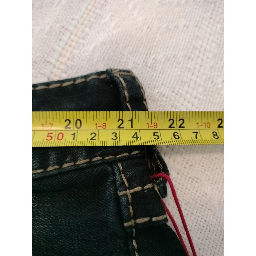 NWT True Religion Straight Flap Big T Jeans Men 42x32 (33) Moonlight Marble